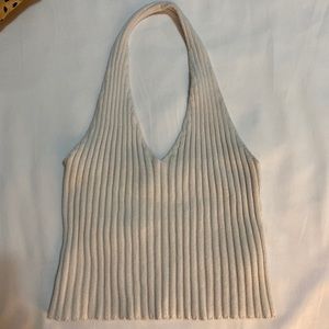 Off white halter top